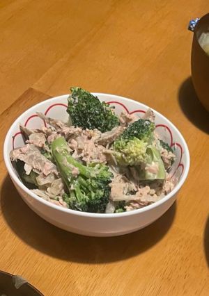 ブロッコリーとごぼうのツナマヨ胡麻醤油-レシピのメイン写真
