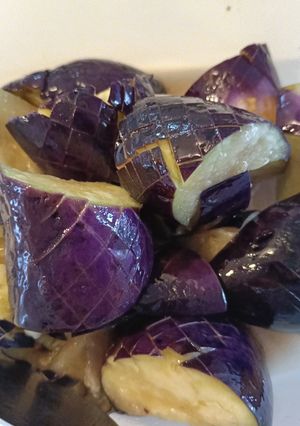レンつく♡茄子の揚げ浸し風~塩味~-レシピのメイン写真