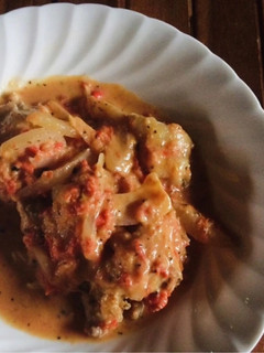 【糖質制限】チキントマトクリーム煮-レシピのメイン写真