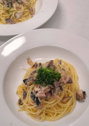 鯖缶のレモン風味のペペロンチーノ風-レシピのメイン写真