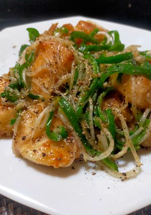 鶏むね肉とピーマンの塩だれ炒め-レシピのメイン写真