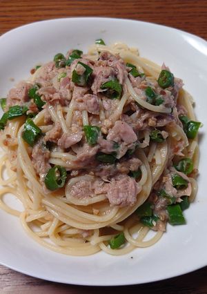 青唐辛子とツナのパスタ-レシピのメイン写真