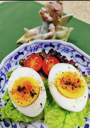 ☆茹で卵に韓国ダシダかけただけ♫美味-レシピのメイン写真