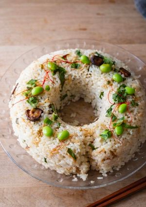 炊飯器☆バター醤油とオイスターの山菜旨飯-レシピのメイン写真