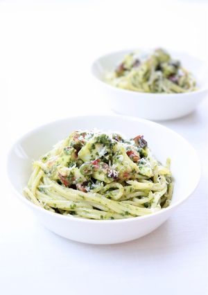 濃厚【タコと青唐辛子のジェノベーゼパスタ-レシピのメイン写真