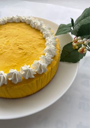 焼かないかぼちゃチーズケーキ-レシピのメイン写真