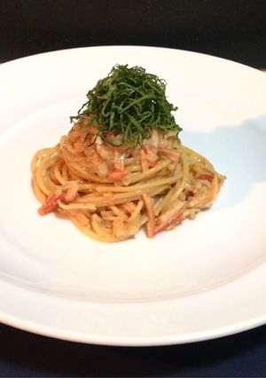 コスパ◎節約レシピ･ふりかけ明太子パスタ-レシピのメイン写真