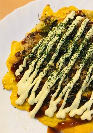 サラダ活用●米粉のかき揚げお好み焼き-レシピのメイン写真
