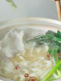 簡単♪ネギたっぷり肉うどん鍋☆風邪胃腸炎-レシピのメイン写真