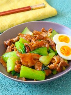 豚こまと青梗菜のルーロー風-レシピのメイン写真