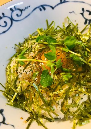 毎日のしろごはん●豆苗玉かけごはん-レシピのメイン写真