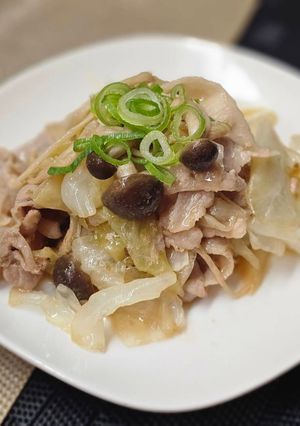 キャベツとお肉のプライパン蒸し焼き-レシピのメイン写真