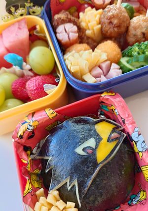 ヒロアカ　常闇のキャラ弁！-レシピのメイン写真