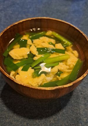 ニラと玉のすまし汁-レシピのメイン写真