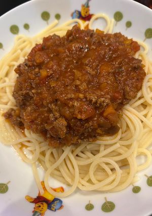 ミートパスタ-レシピのメイン写真