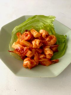 レンジでえびケチャップ炒め-レシピのメイン写真