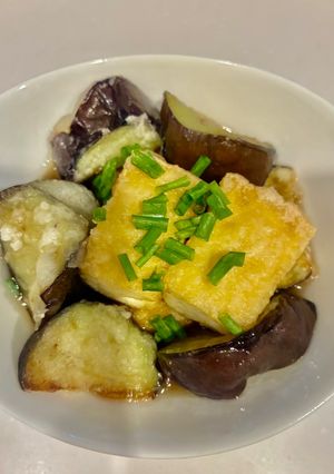 居酒屋メニュー！豆腐と茄子の揚げ出し豆腐-レシピのメイン写真