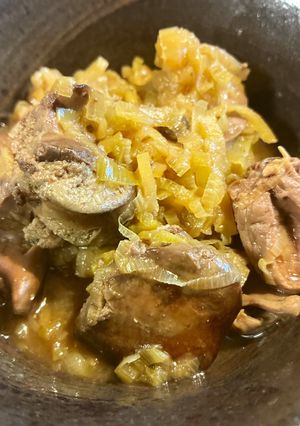 懐かしの味!鶏レバーの甘辛ねぎ煮-レシピのメイン写真
