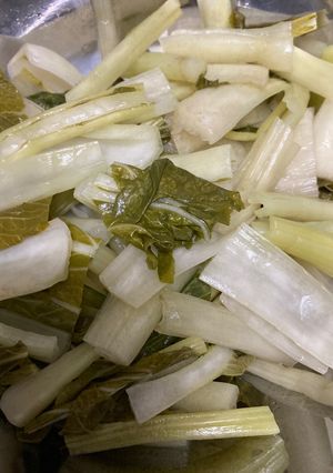 新潟の保存食♪漬け菜の塩抜き方法-レシピのメイン写真