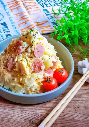 ♡ふわふわ卵のジャーマンポテトサラダ♡-レシピのメイン写真