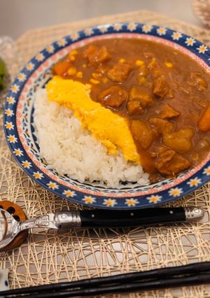 夏にぴったり食欲増すオムポークカレー-レシピのメイン写真