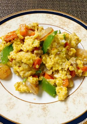 むきエビのスクランブルエッグ🥚😻-レシピのメイン写真