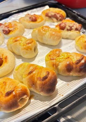 ロールパンの生地でちくわパン!-レシピのメイン写真