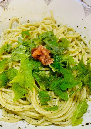 私の 大葉ソーススパゲッティ-レシピのメイン写真