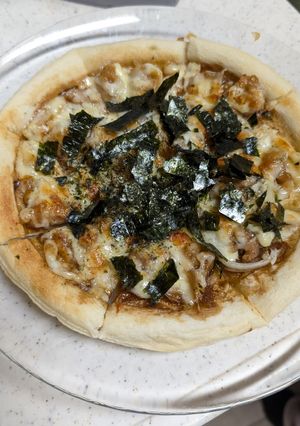 照り焼きチキンで！照り焼きマヨピザ-レシピのメイン写真