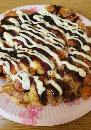 タコパの翌日は余り物でお好み焼き～-レシピのメイン写真