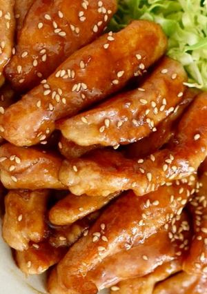 甘辛鶏むねスティック-レシピのメイン写真
