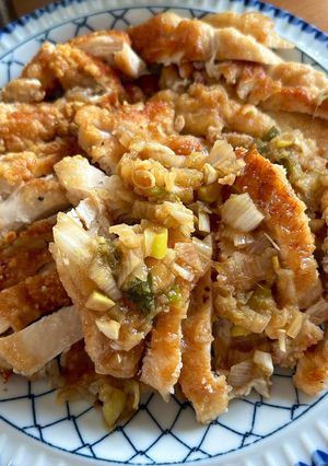 鶏胸肉の揚げ焼き油淋鶏-レシピのメイン写真