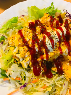 スクランブルエッグのサラダ-レシピのメイン写真