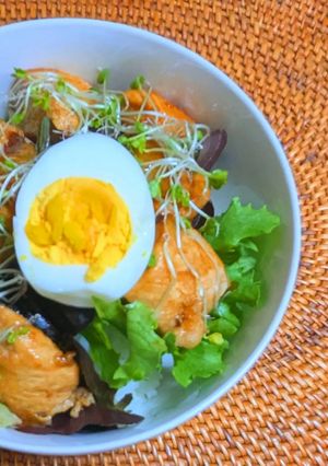 ニンニク醤油の鶏丼-レシピのメイン写真