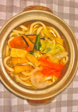 1/2日分の野菜が摂れるほうとう風うどん-レシピのメイン写真