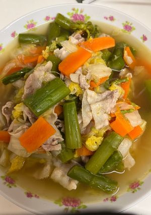 豚肉とアスパラのコンソメ煮 自分用-レシピのメイン写真