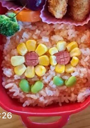 デコ弁 お弁当 ひまわり-レシピのメイン写真