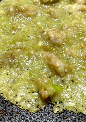 鶏皮とキャベツのもんじゃ焼き-レシピのメイン写真