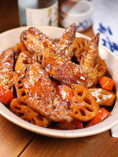 ほろほろ手羽先と根菜のうまくち黒酢煮✨-レシピのメイン写真