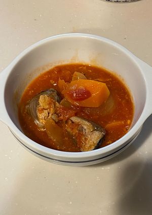 簡単!野菜!サバ缶のトマト煮-レシピのメイン写真