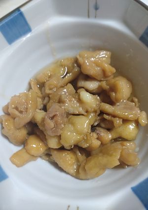 簡単！安い！鶏皮だけでご飯3杯！甘辛煮-レシピのメイン写真