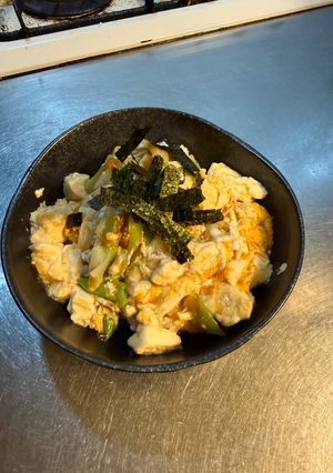 簡単ねぎ豆腐たまごどんぶり-レシピのメイン写真