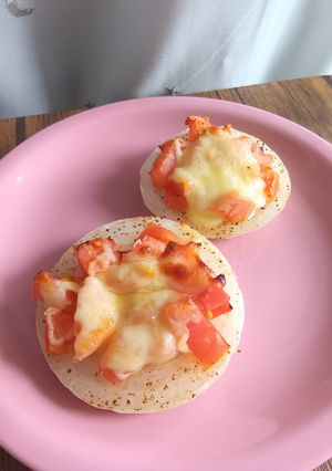 新玉ねぎのチーズトマト焼き♪-レシピのメイン写真