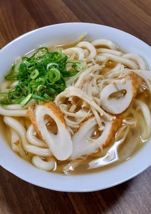 竹輪とエノキのあっさりうどん-レシピのメイン写真