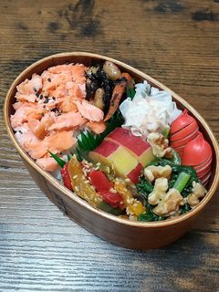 焼き鮭ほぐし弁当-レシピのメイン写真