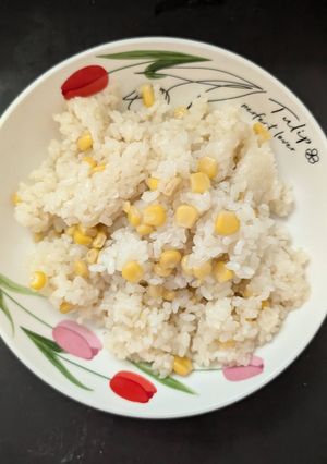 コーンの簡単炊飯器炊き込みご飯-レシピのメイン写真