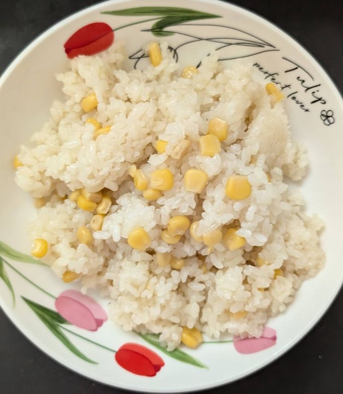 コーンの簡単炊飯器炊き込みご飯-レシピのメイン写真