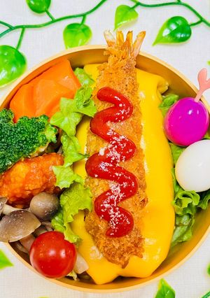 簡単☆美味しい！エビフライドッグ弁当-レシピのメイン写真