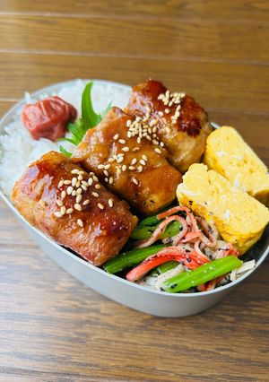 【節約】厚揚げ肉巻き弁当-レシピのメイン写真