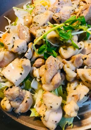 鶏肉のガーリックマーガリンソテー炙り焼風-レシピのメイン写真